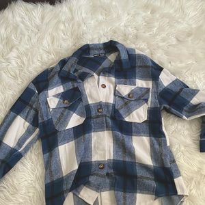 SHEIN Button Down Warm Flannel